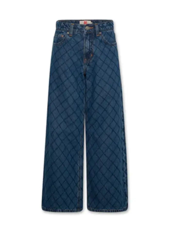 Leyla check jeans wash medium
