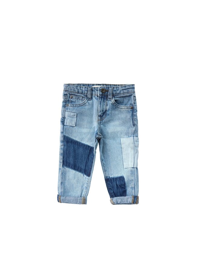 Patchwork Jeans Denim blue