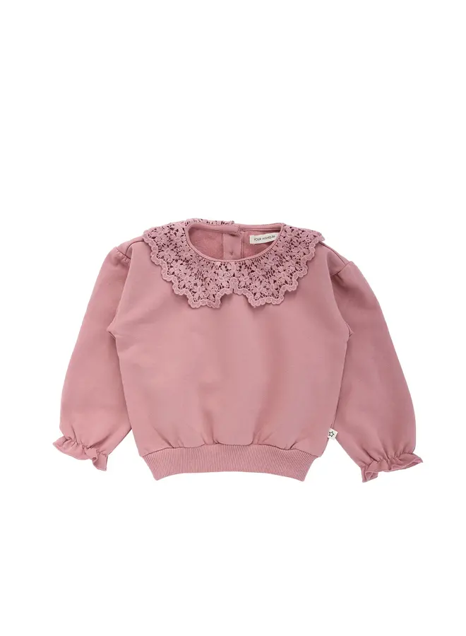 Crochet Sweater Ash rose