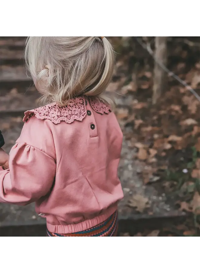 Crochet Sweater Ash rose