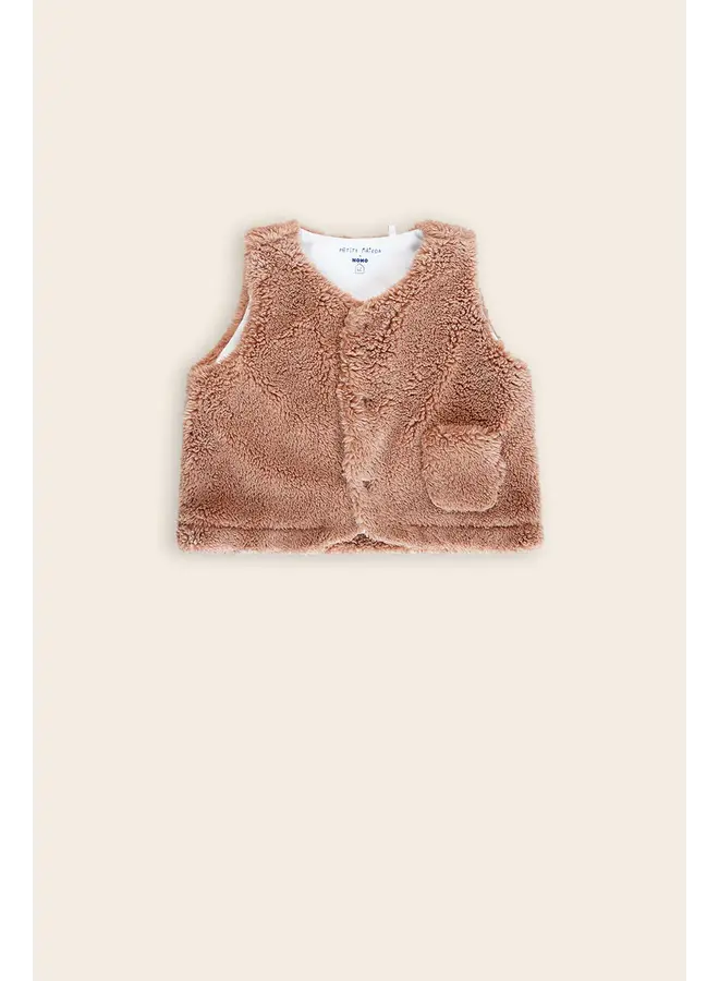 Kato Fluffy Gilette Vest Caramel