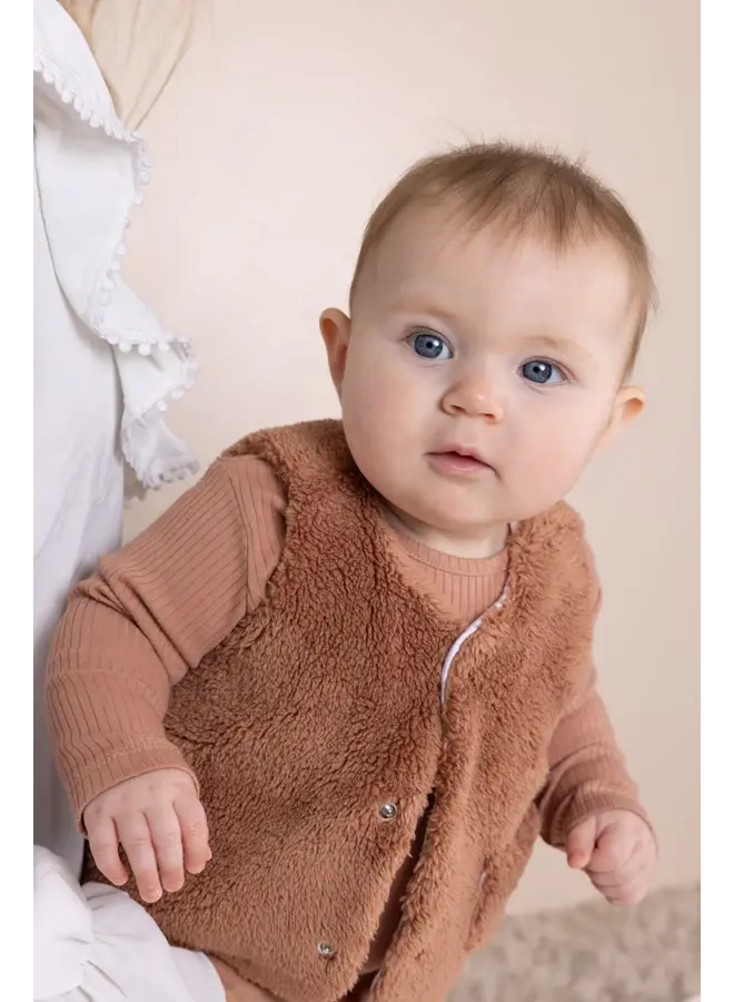 Kato Fluffy Gilette Vest Caramel