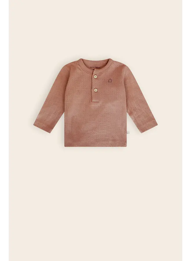 Ko Longsleeve w. Placket Caramel