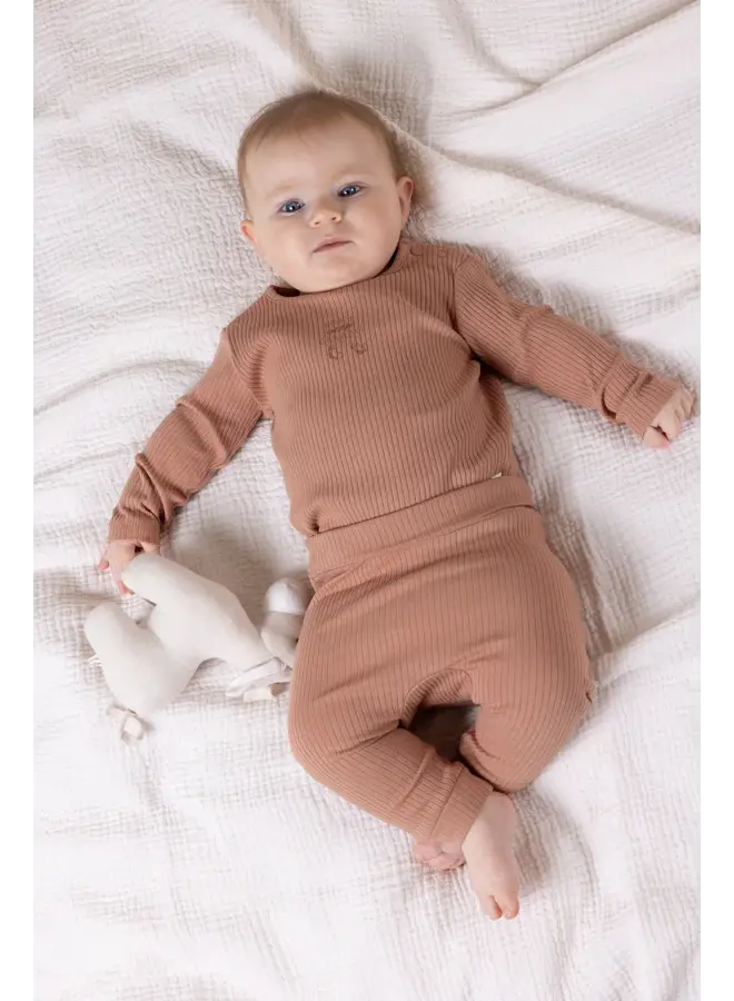 Seg Rib Jersey Pants Caramel