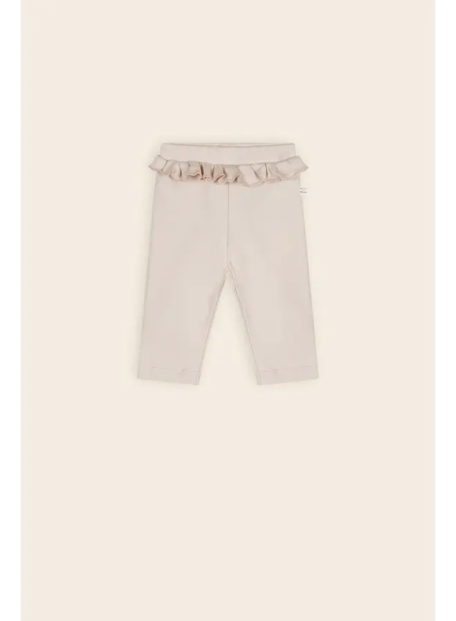 Skyler Pants Ruffle waist Oatmeal
