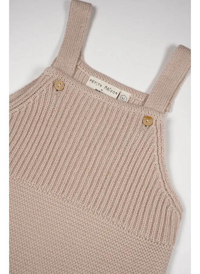 Seyo Knitted Dungaree Oatmeal