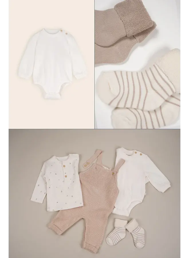 Seyo Knitted Dungaree Oatmeal