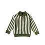 Collar sweater stripe knit