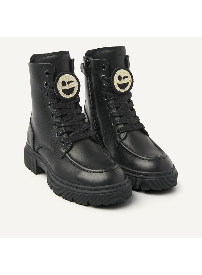 Fae Bobbi JR Black Leather