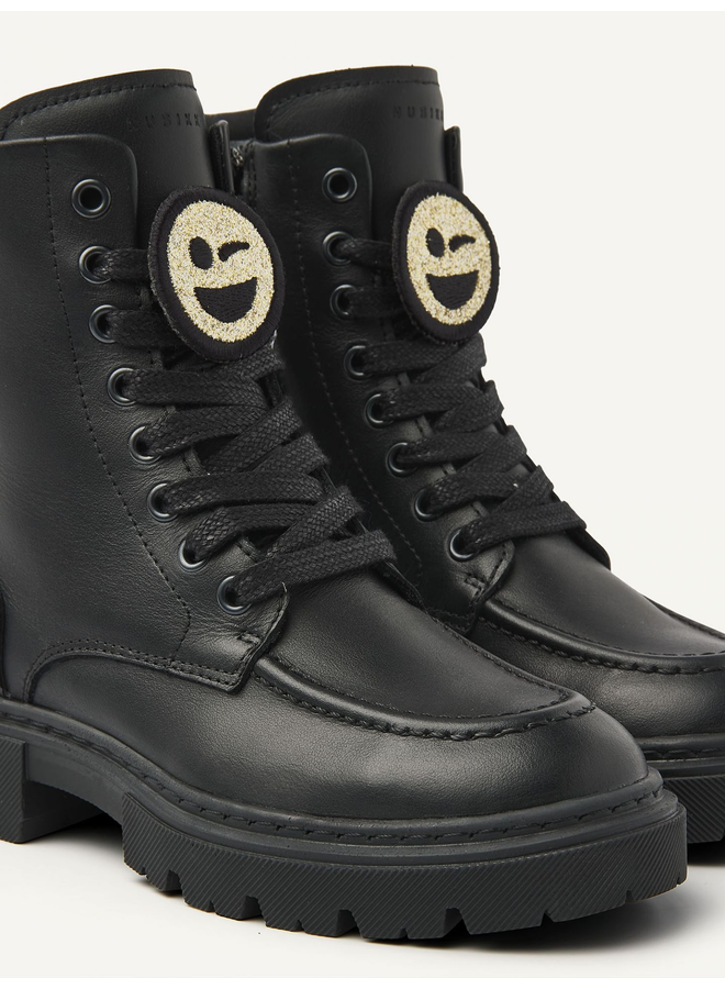 Fae Bobbi JR Black Leather