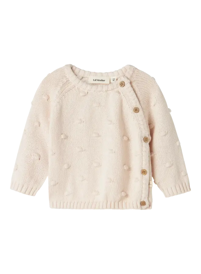 NBFGable LS Wrap Knit Pastel Parchment