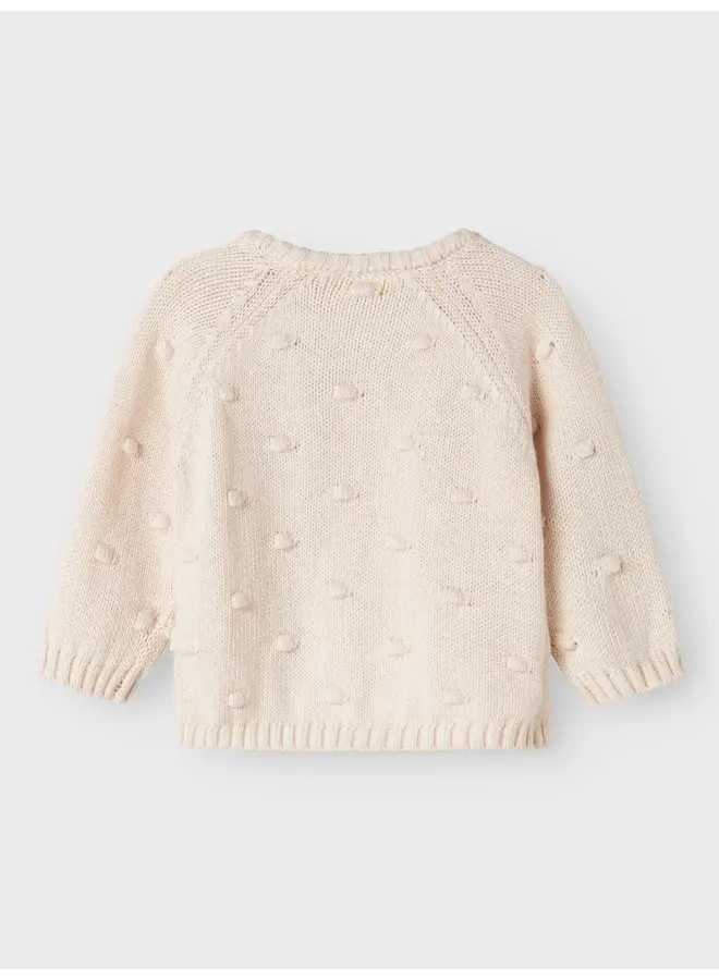 NBFGable LS Wrap Knit Pastel Parchment