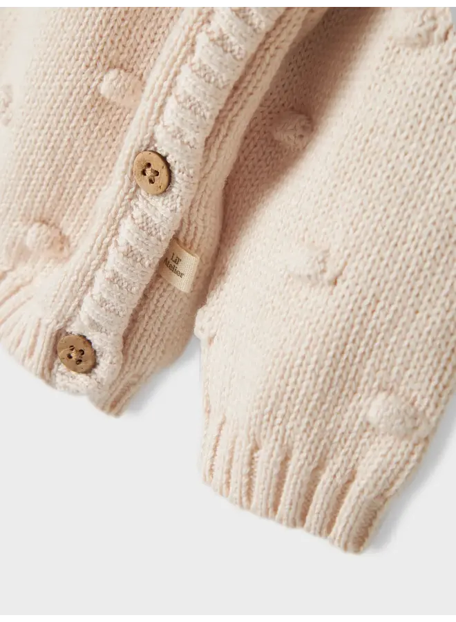 NBFGable LS Wrap Knit Pastel Parchment