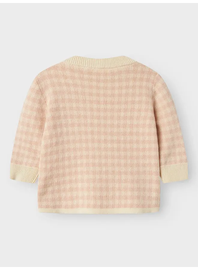 NBFNadie LS Loose Knit Cameo Rose
