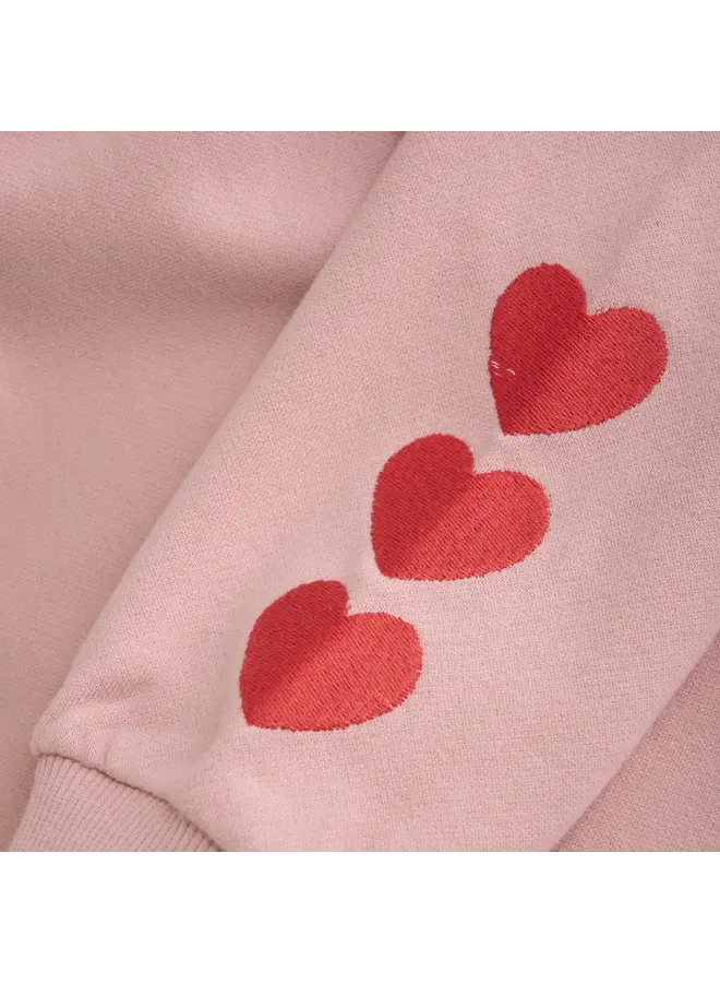 Sweater heart embroidery