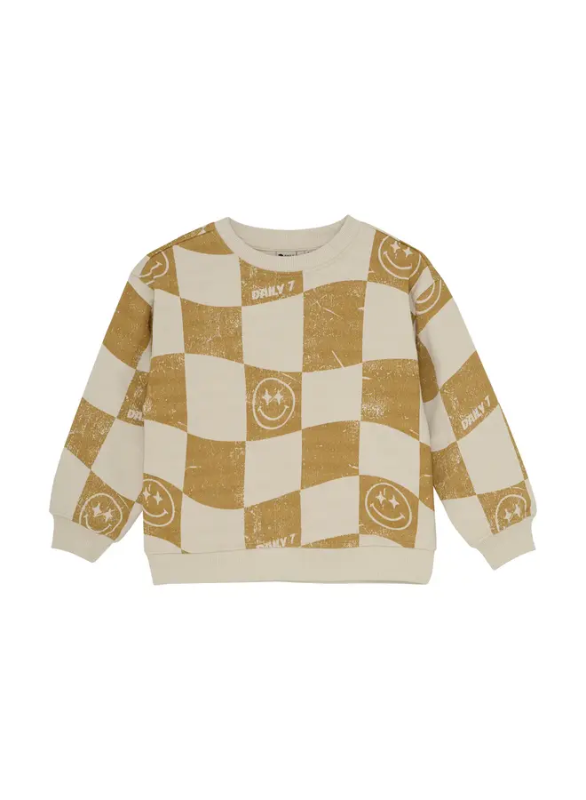 Oversized sweater allover print
