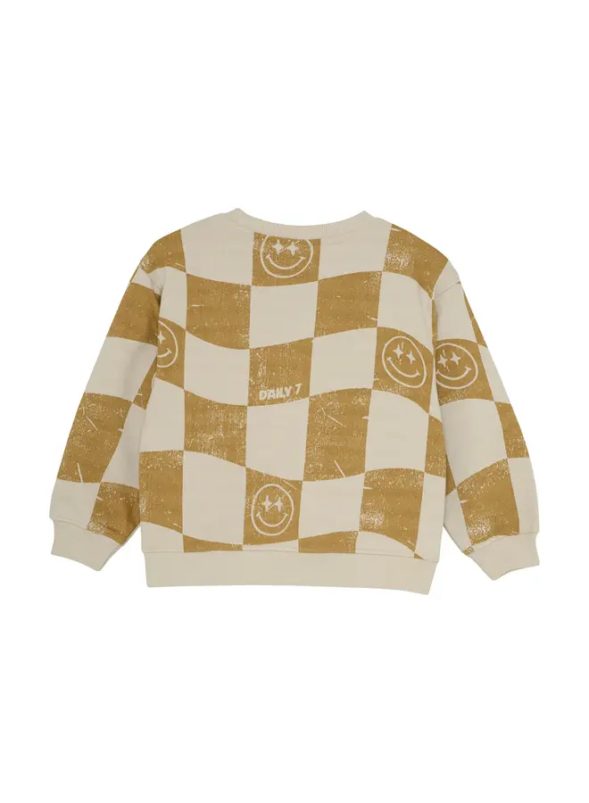Oversized sweater allover print
