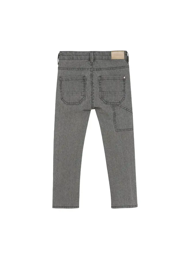 Straight worker fit stripe