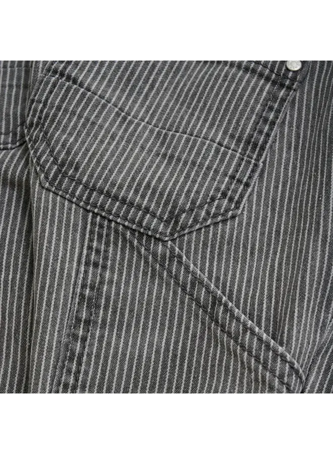 Straight worker fit stripe