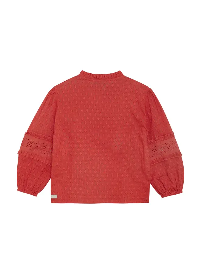 Shirt longsleeve ruffle