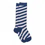 Candy Stripe Knee Socks True Blue