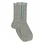 Vertical Stripes Socks 4052 Light Grey Mel.