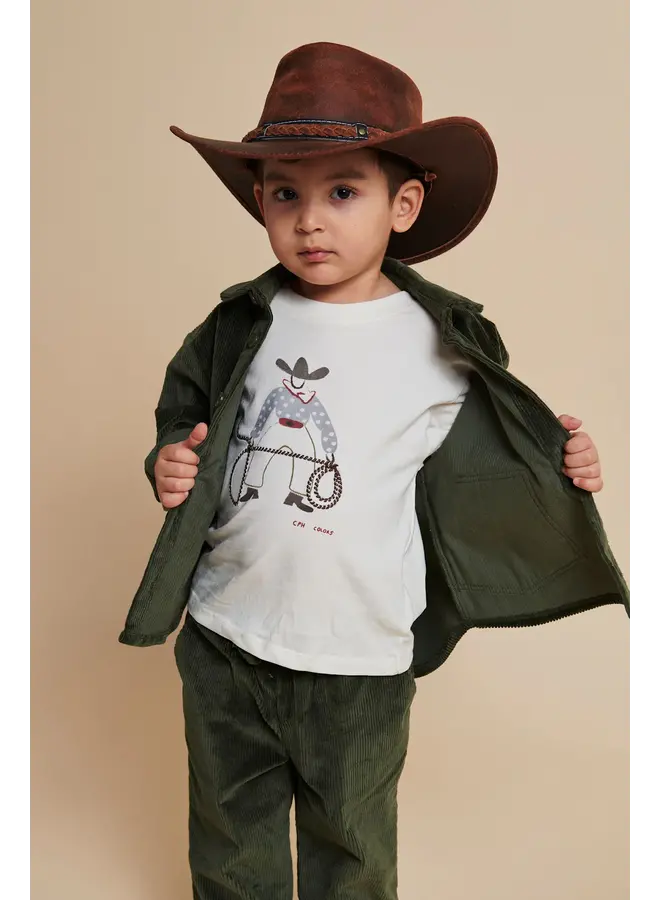 Longsleeve Cowboy Print Cream