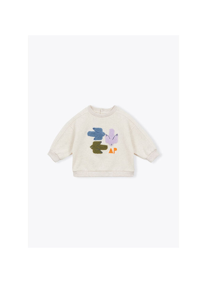Sweater Bebe Oiseaux Sable Chine