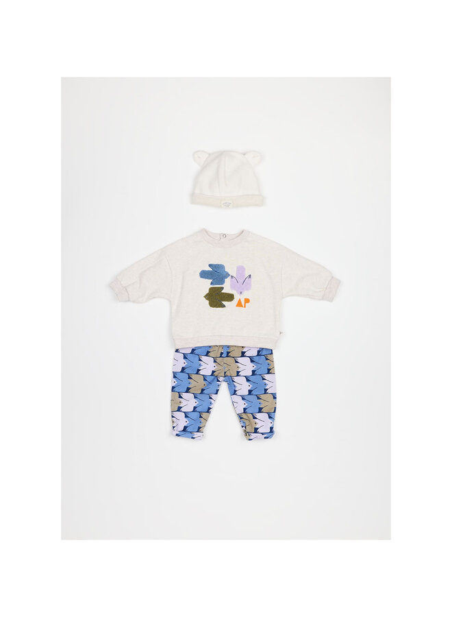 Sweater Bebe Oiseaux Sable Chine