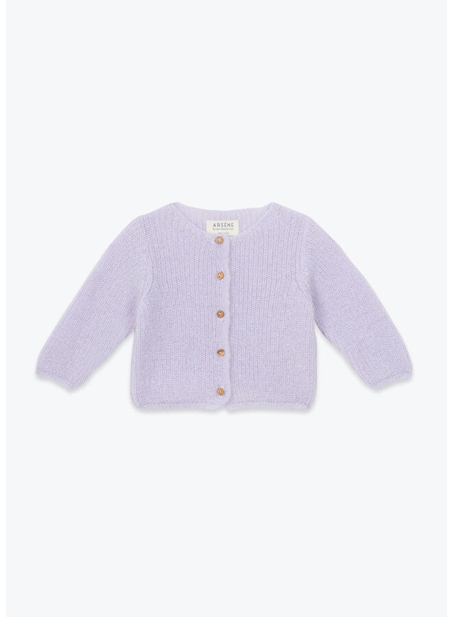 Cardigan Bebe Tricot Parme