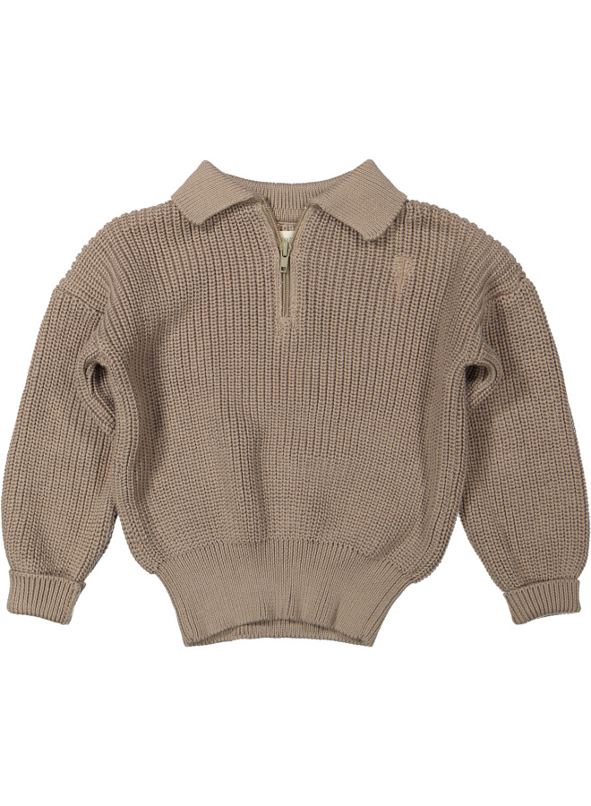 Pete Knitted Jumper Brown
