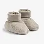 Wool Fleece Booties Lei Khaki Melange