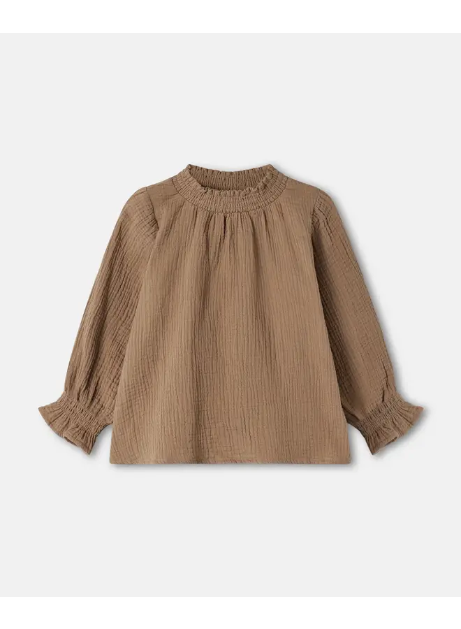Paco ls blouse pine bark