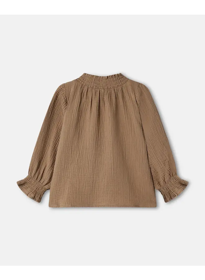 Paco ls blouse pine bark