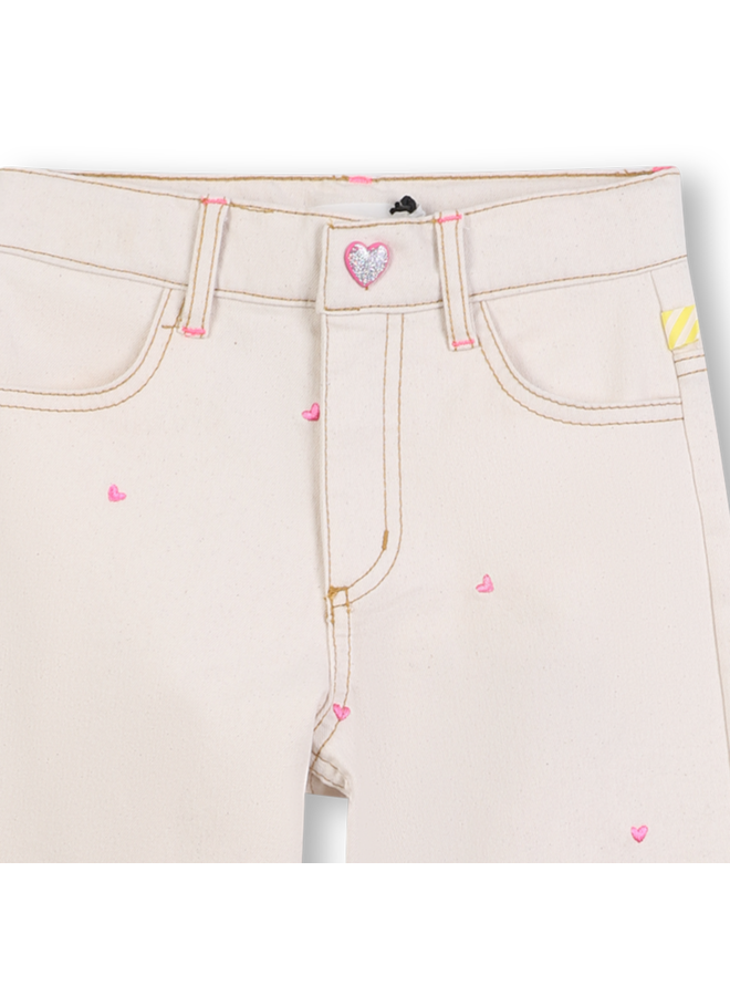 Broek Wide Leg Hartjes Zand