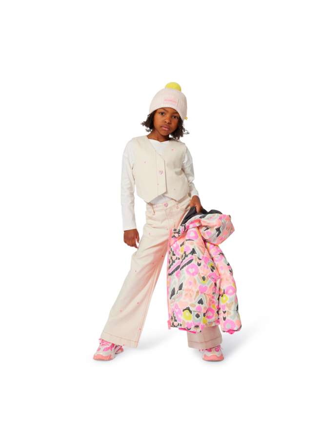 Broek Wide Leg Hartjes Zand