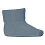 Cotton rib baby socks provincial blue