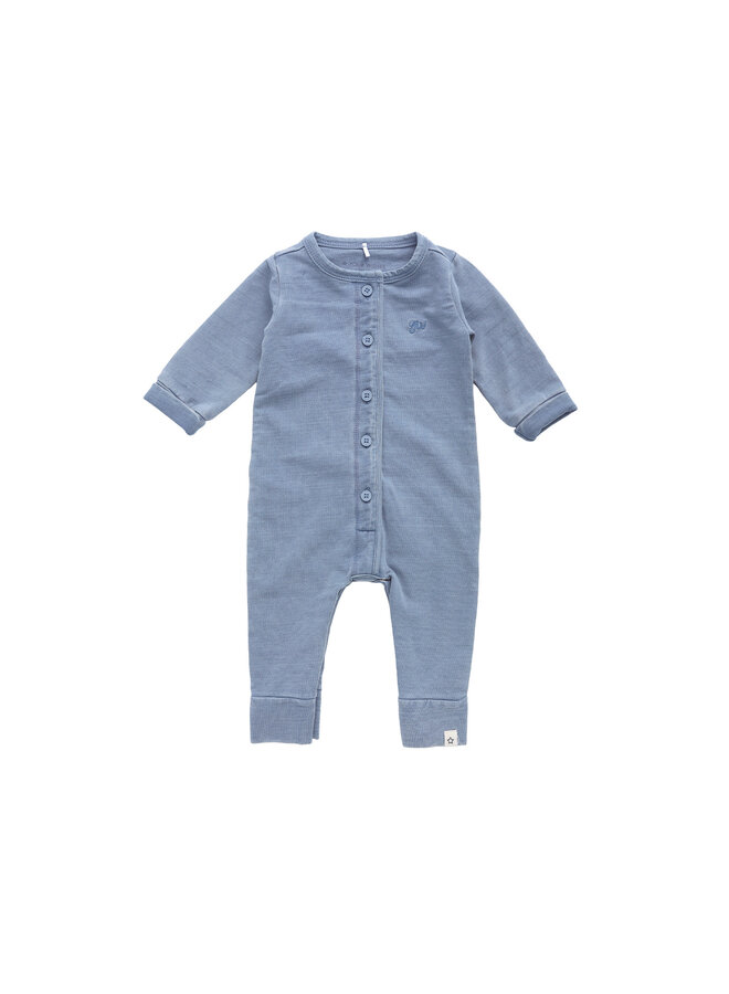 Onesie Knitted Denim Bluestone