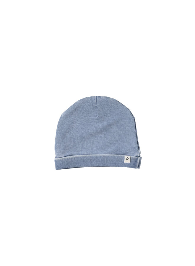 Hat Knitted Denim Bluestone