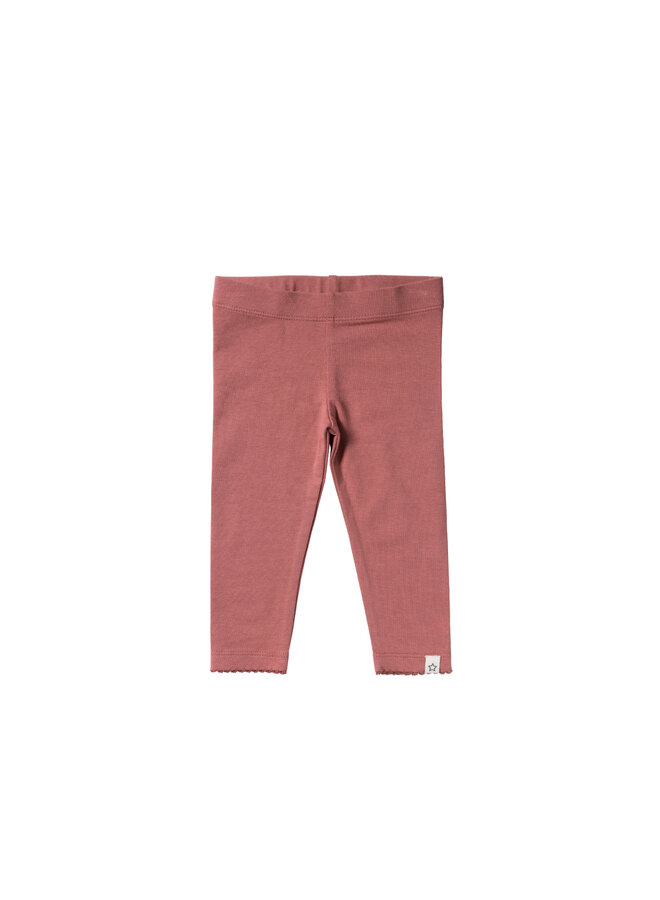 Legging Solid Withered Rose