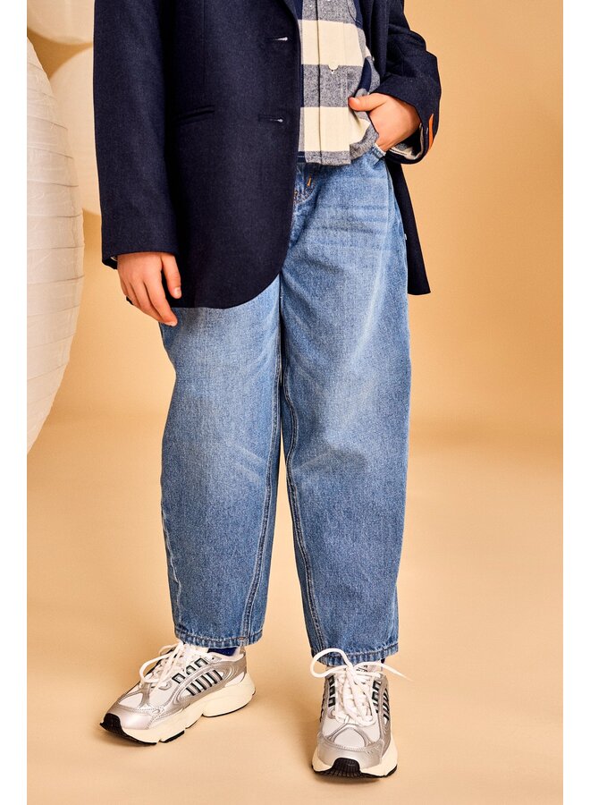 Coco middle denim pants wash middle