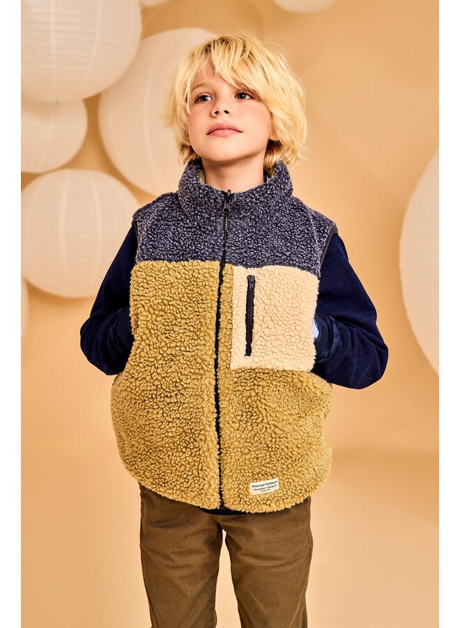 Teddy reversible bodywarmer-olive