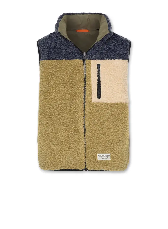 Teddy reversible bodywarmer-olive