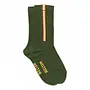 Vertical Stripes Socks Elm green