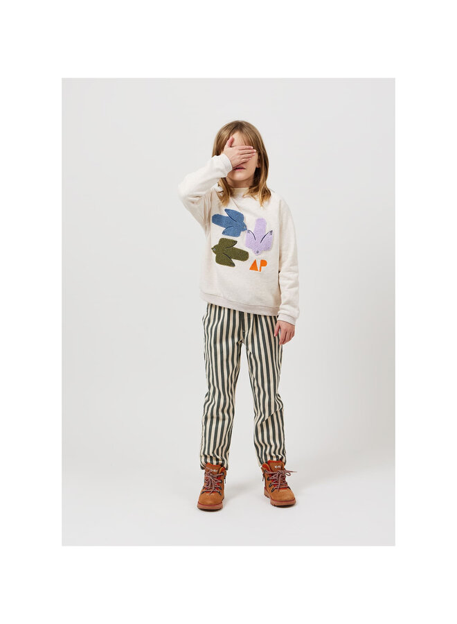 Pantalon Rayures Vert Foret