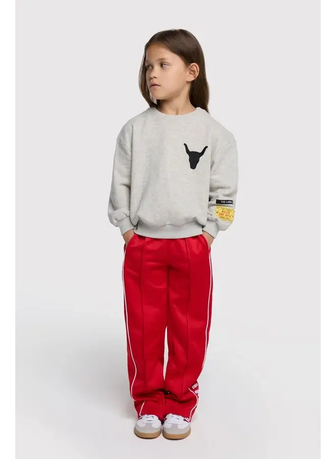 Knitted Wide leg Pants Bright red