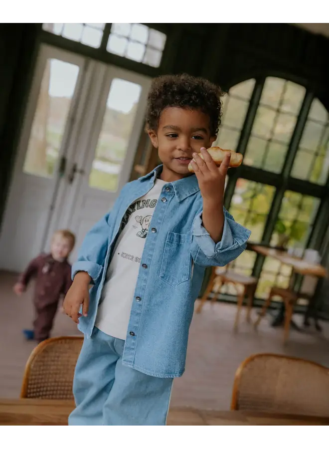 Donny LS Shirt M Denim Blue S26