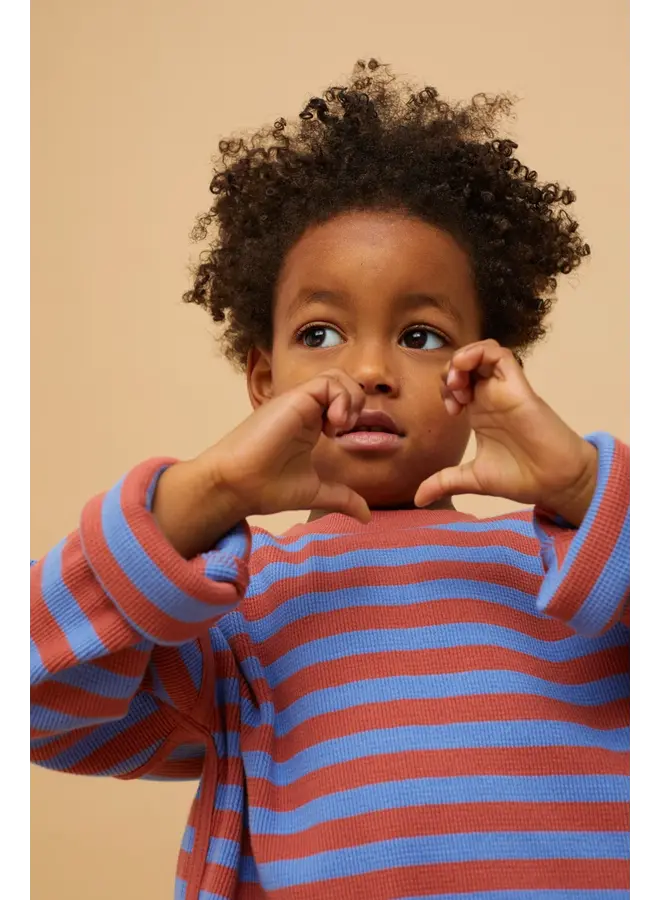 Sweater Waffle Stripes Ultramarine