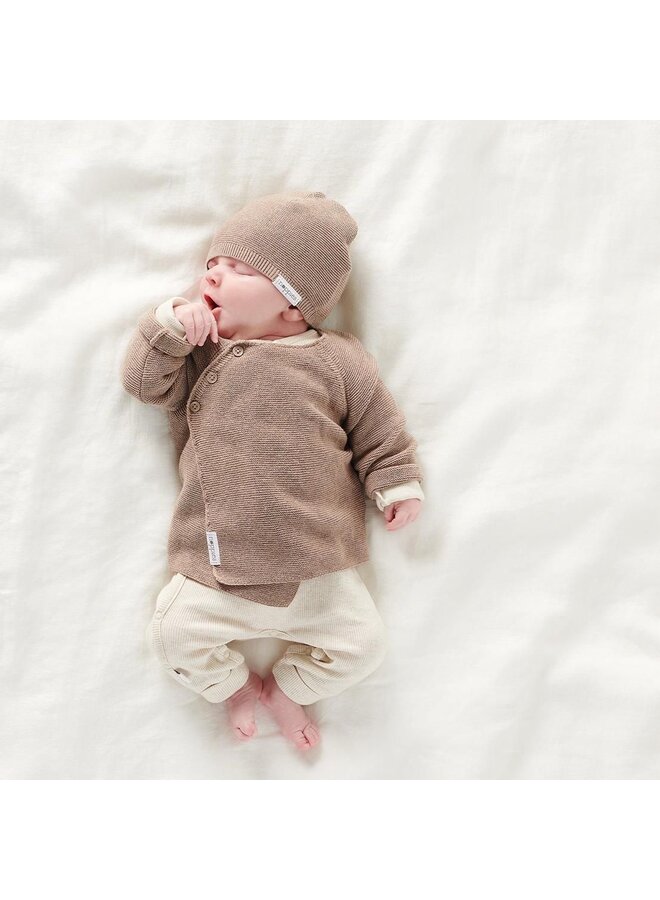 Playsuit rib nevis oatmeal melange