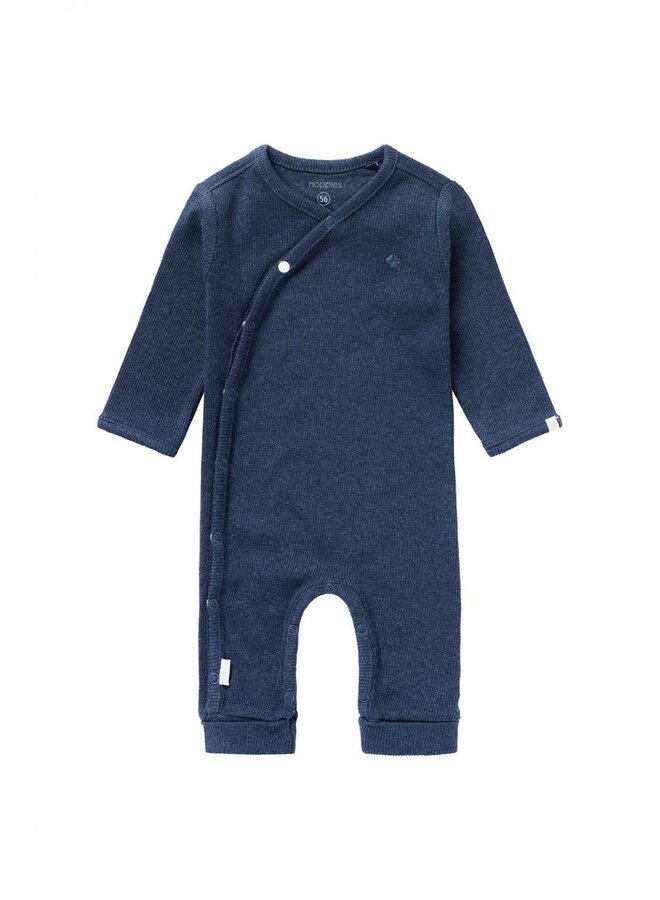 Playsuit rib nevis navy melange